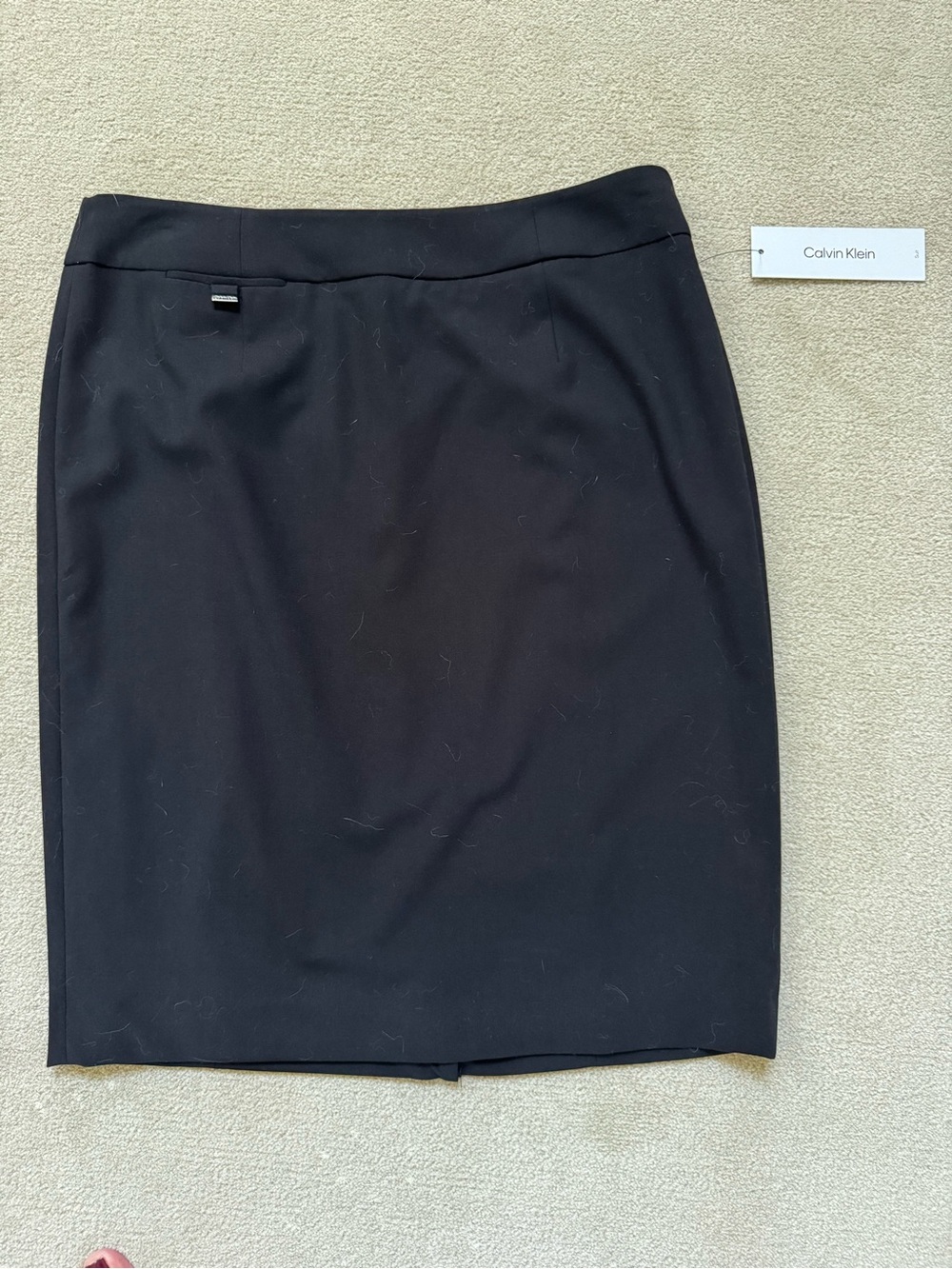 Calvin Klein Black Midi Skirt